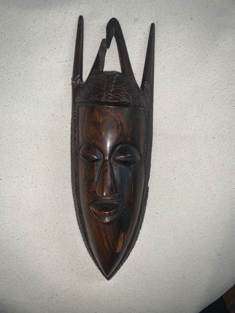 Masque africain bois d'ebene Décoration