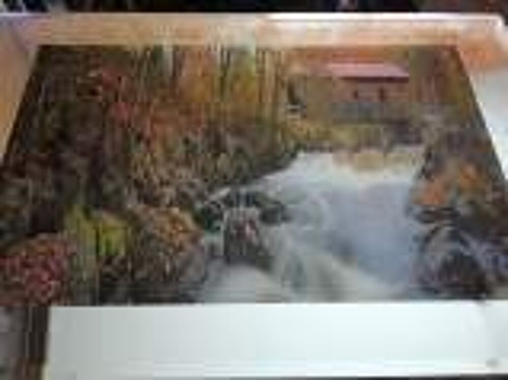 Portrait lumineux paysage avec cascade Meubles