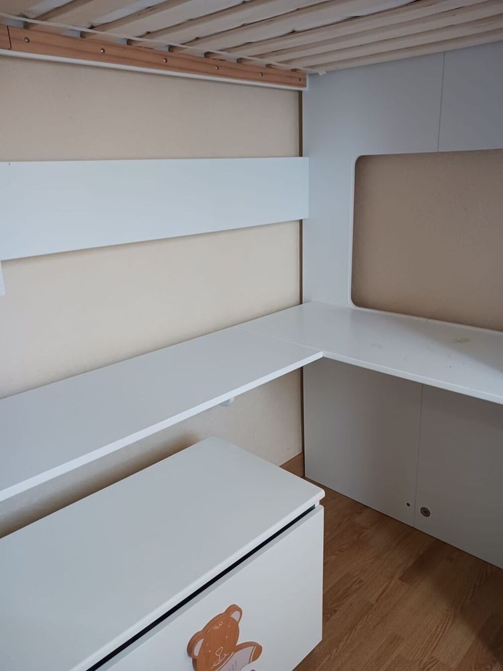 LIT MEZZANINE ENFANT avec BUREAU et RANGEMENTS Meubles