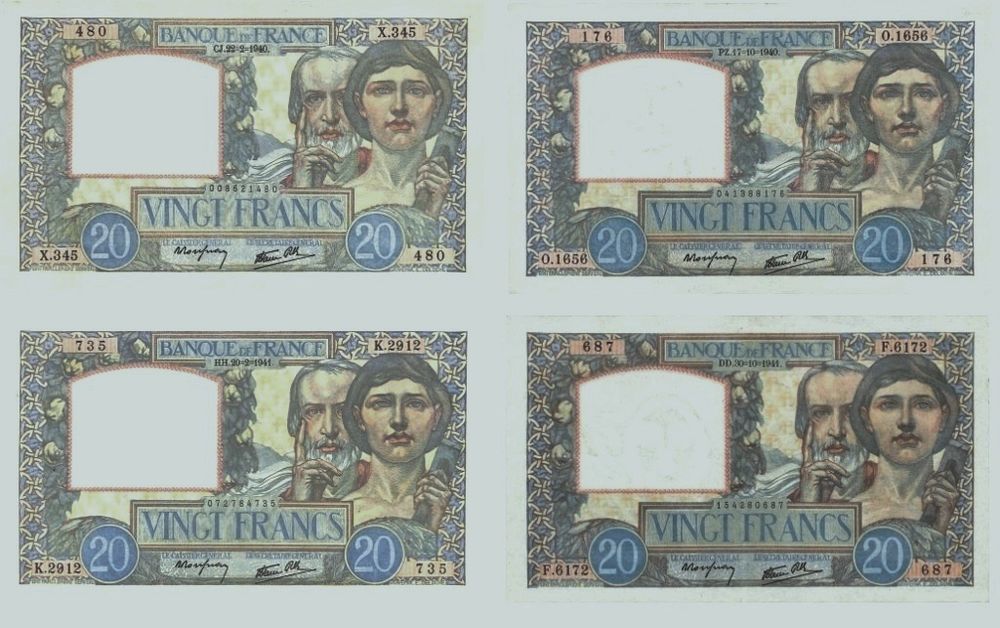 LOT 8 BILLETS 20 F SCIENCES 