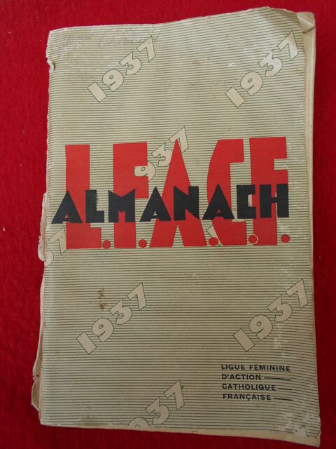 ALMANACH L.F.A.C.F. 1937 4 Dammarie-les-Lys (77)