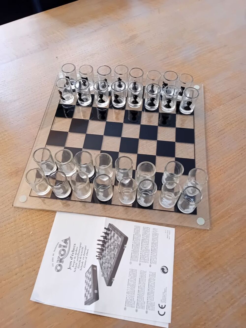 Jeu d'&Eacute;chec en verre Jeux / jouets