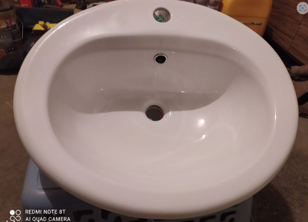 Vasque en c&eacute;ramique &agrave; encastrer Bricolage