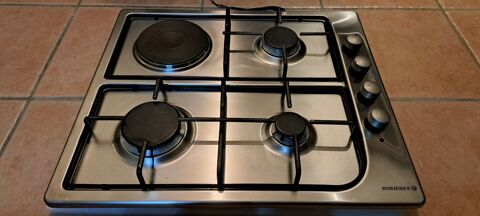 Plaque de cuisson ROSIRES 3 feux gaz et 1 lectrique inox 35 Monsols (69)