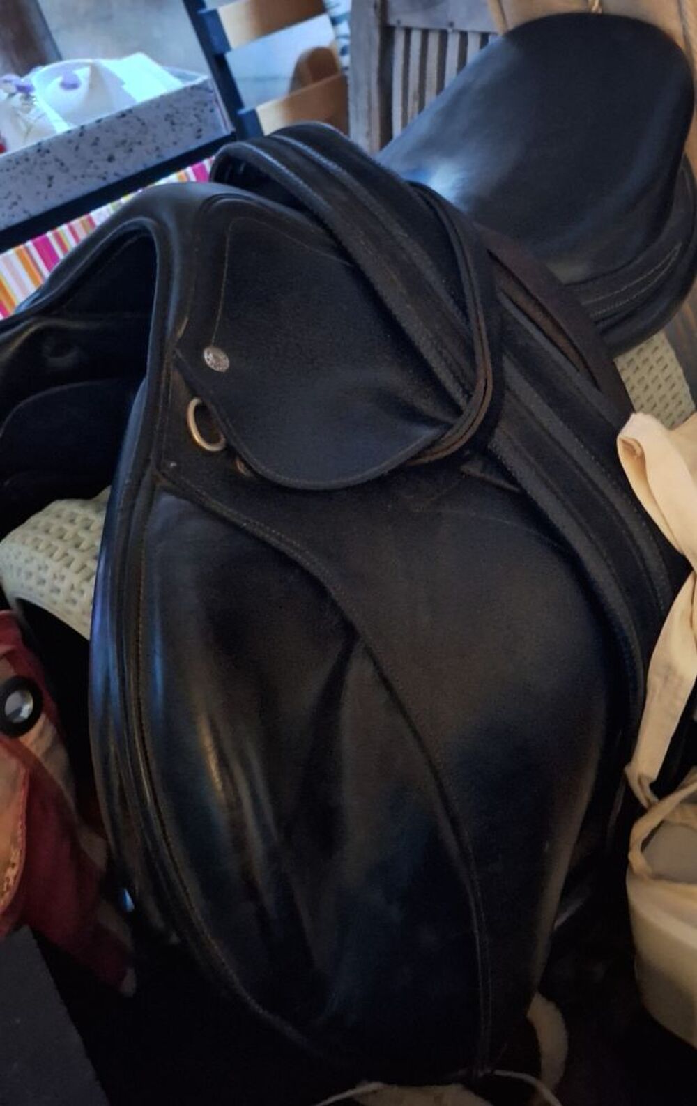 Selle cheval cuir Sports
