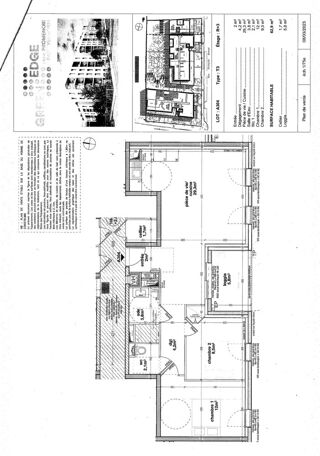  Appartement � louer 3 pi�ces 63 m� Villefranche-sur-sa�ne