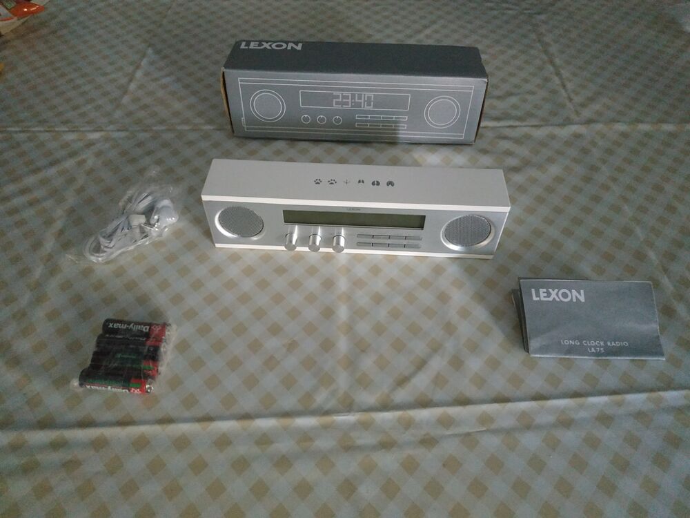 Radio-r&eacute;veil LEXON Num&eacute;rique Blanc avec Accessoires Audio et hifi