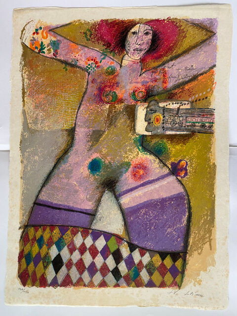 TOBIASSE Th�o- lithographie sign�e num�rot�e-Erotique-Ancien 150 Mandelieu-la-Napoule (06)