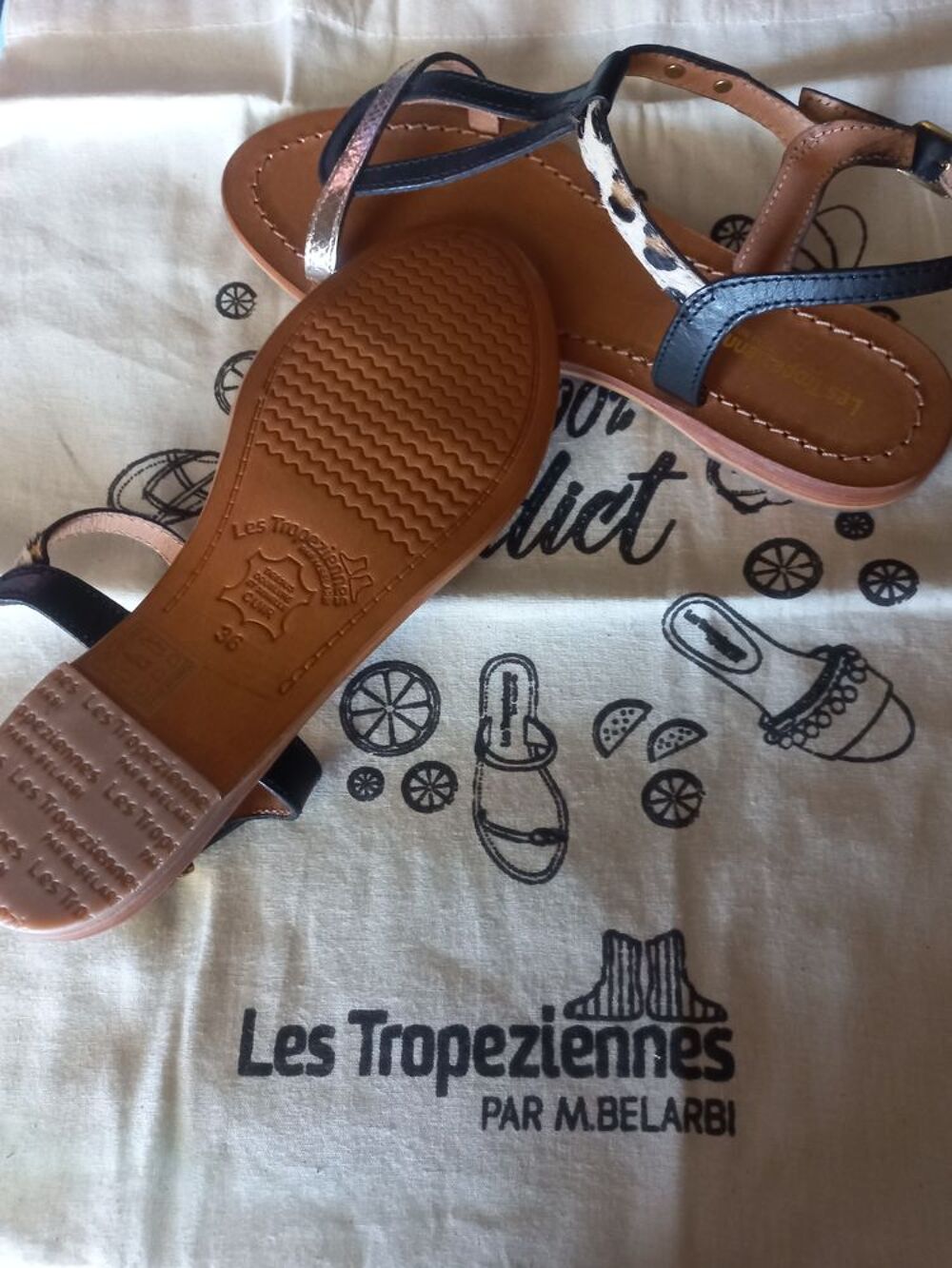 TROPEZIENNES JAMAIS PORTEES
Pointure : 36 Chaussures