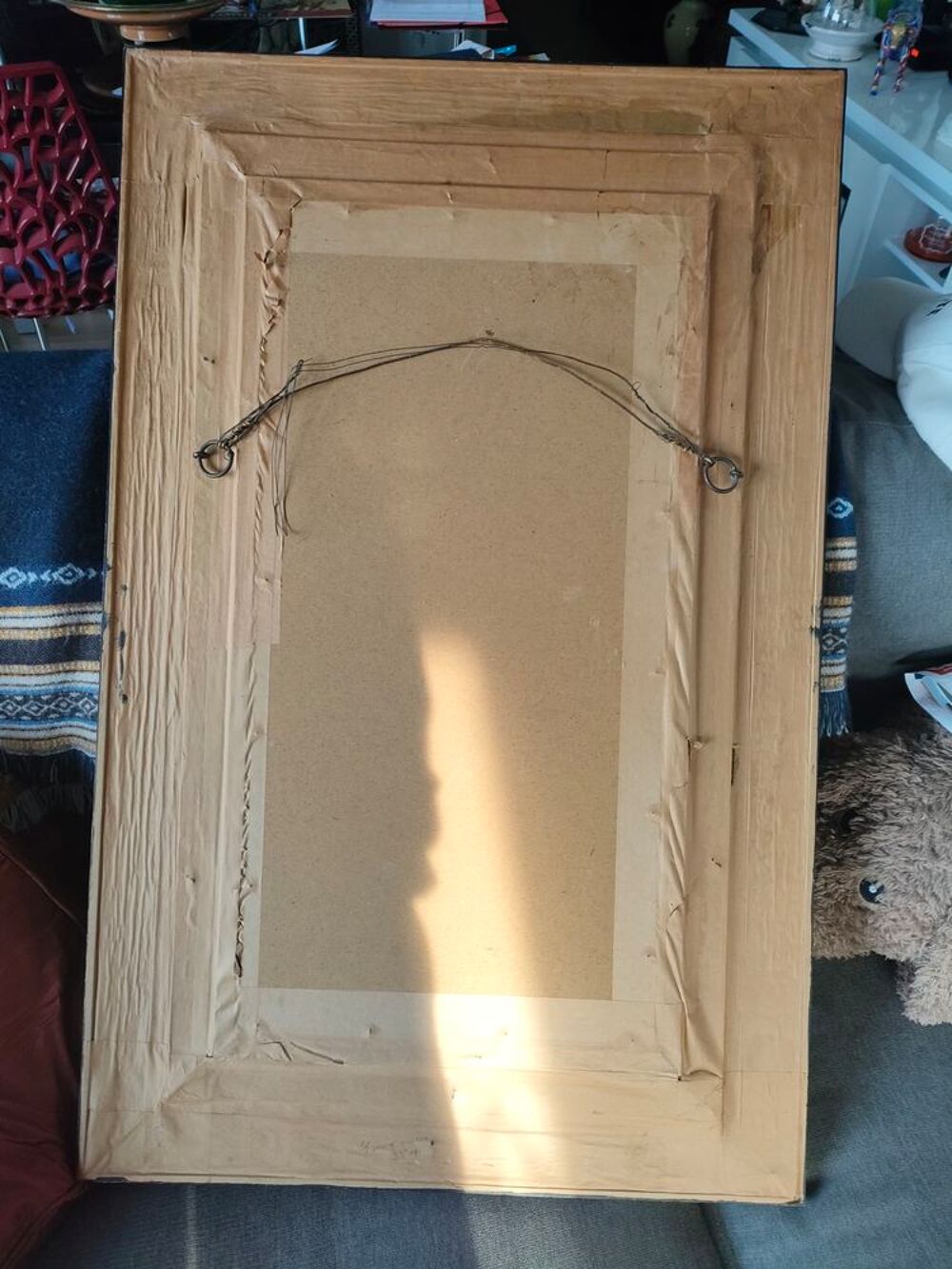 Tableau avec peinture sur verre. Décoration