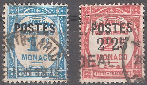 Timbres EUROPE-FRANCE-MONACO 1937 YT 150-151 Ob 3 Paris 1 (75)
