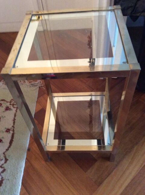 Table mtal dor 37x37x64cm 20 Paris (75)