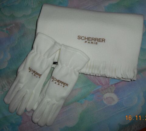 ensemble charpe/gants, beige, polaire  SCHERRER , neuf 5 Ervy-le-Chtel (10)