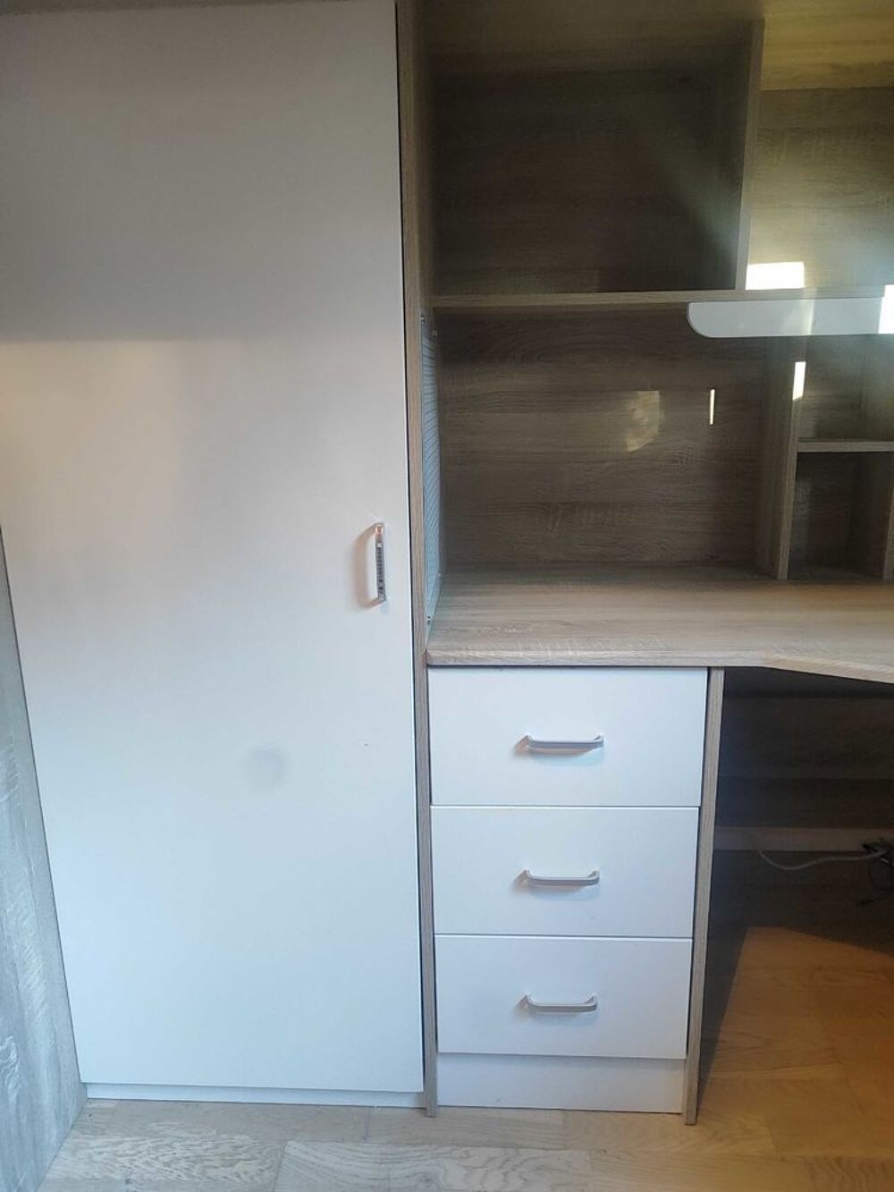 lit mezzanine 90&agrave;-190cm avec rangement Meubles