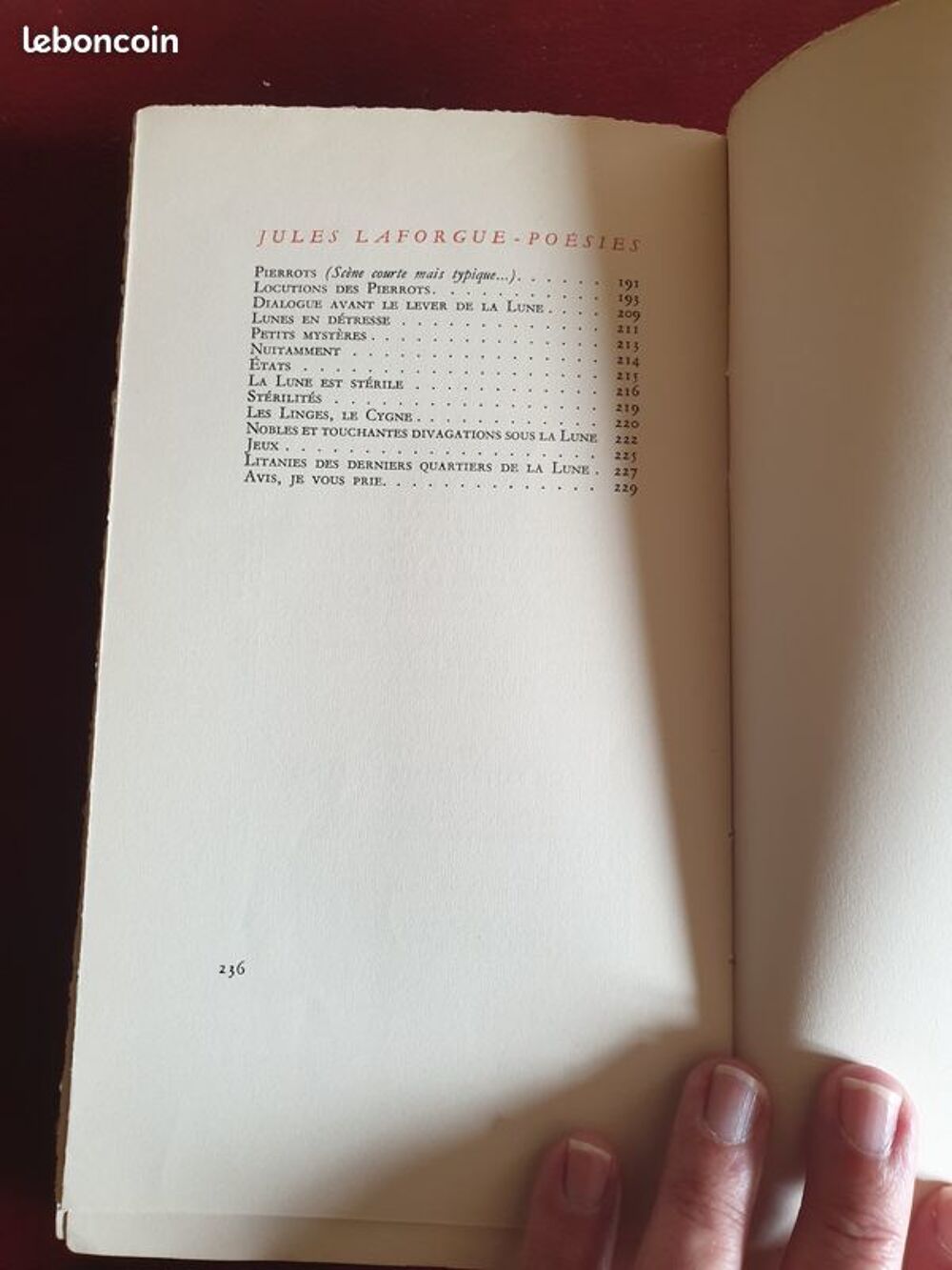 Jules Laforgue Po&eacute;sies 1/2 num&eacute;rot&eacute; beau velin Livres et BD