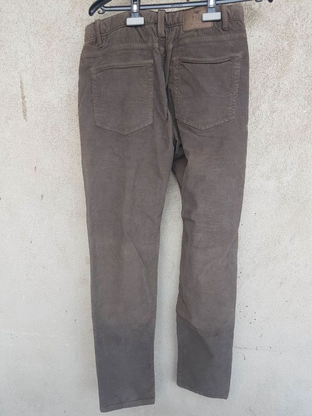 PANTALON VELOURS COTELE MARRON Vtements