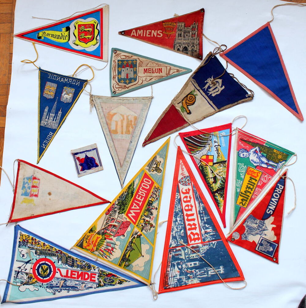 Fanions ancien Touring Club de France Cyclisme Sport vintage 