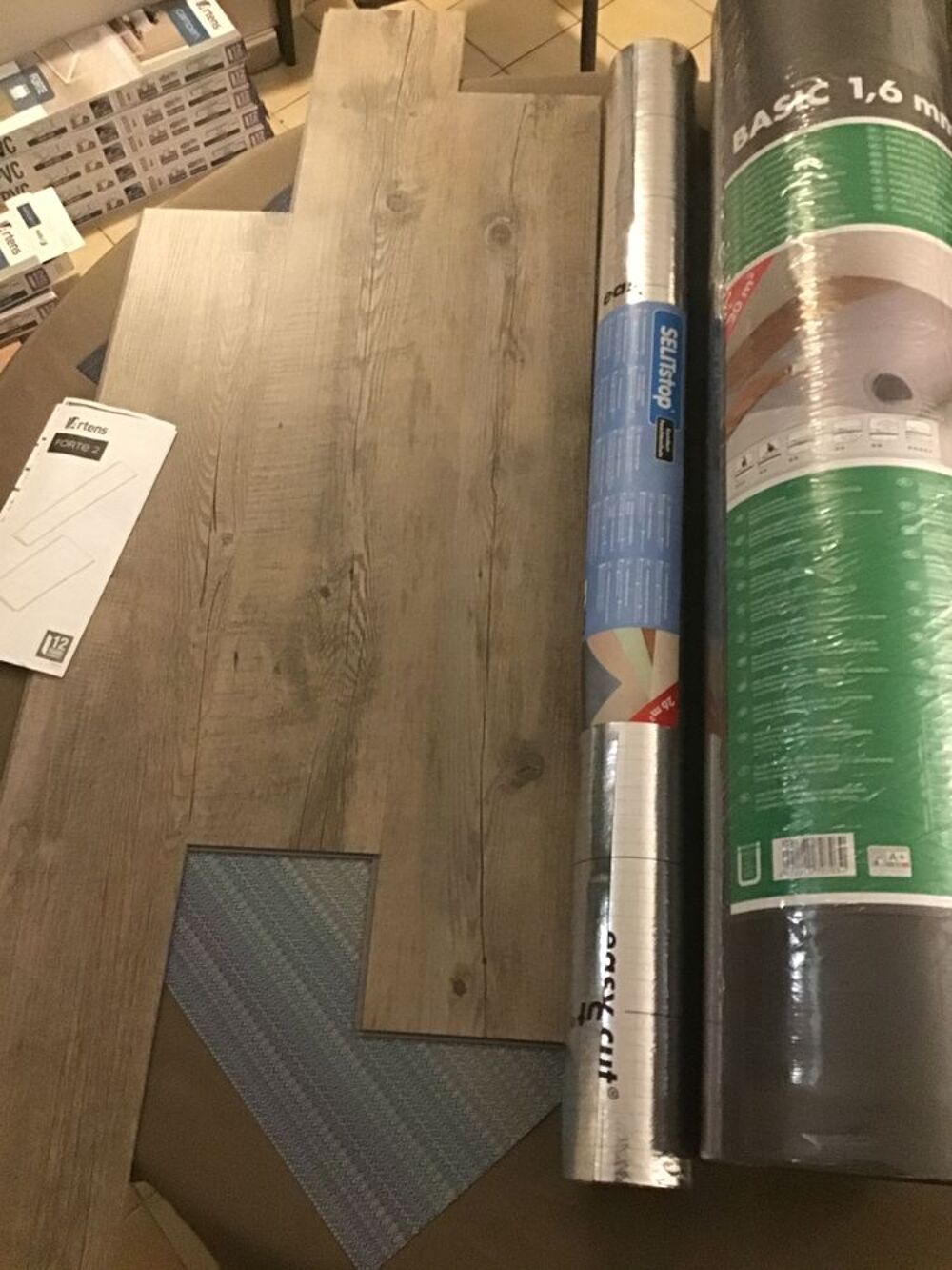 Lot 20m2 lames PVC pour sol Décoration