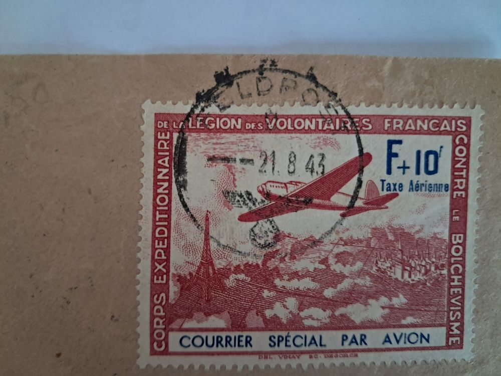 TIMBRE CORPS EXPEDITIONNAIRE DE LA LEGION DES VOLONTAIRES FR 