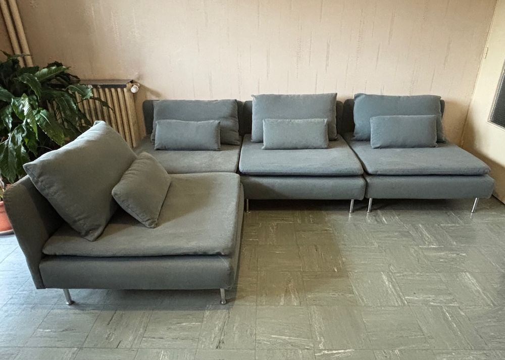 Canap&eacute; vert clair Ikea S&ouml;derhamn 4 places Meubles