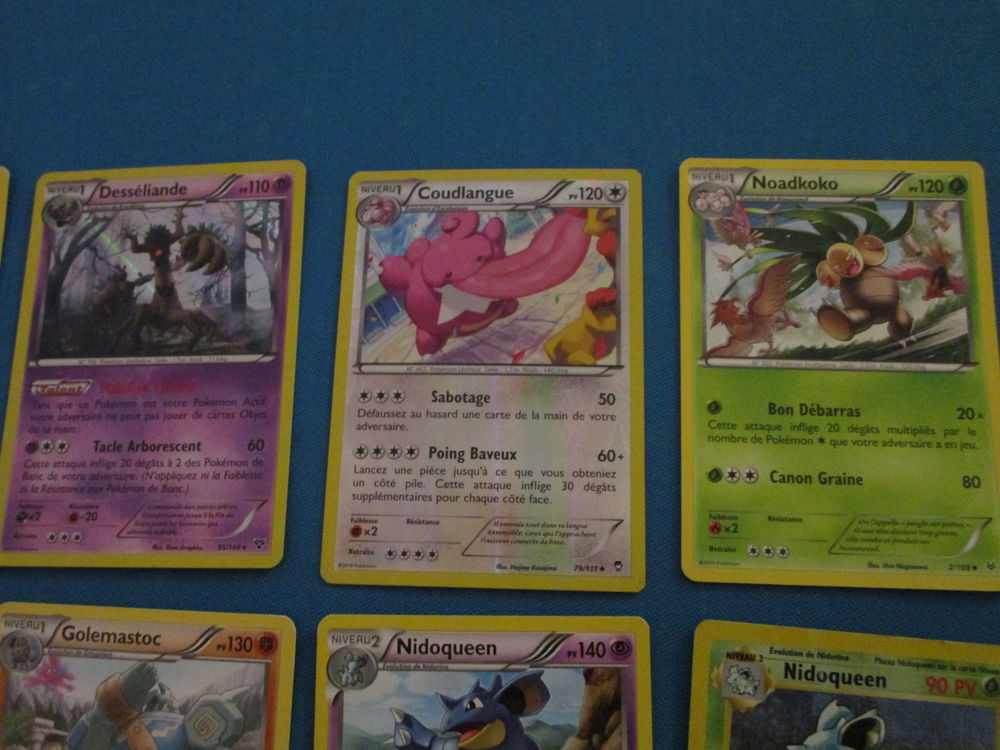 LOT CARTES POKEMON"NIDOQUEEN-GOLEMASTOC-FLABUSARD" LOT AP16L Jeux / jouets