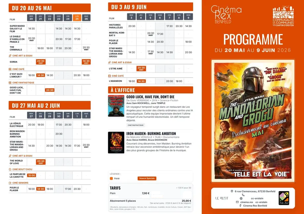2 places de cin&eacute;ma au choix au cin&eacute;ma Rex de Benfeld Billetterie