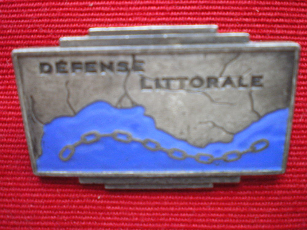 Insigne de Marine - D&eacute;fense du Littorale. 