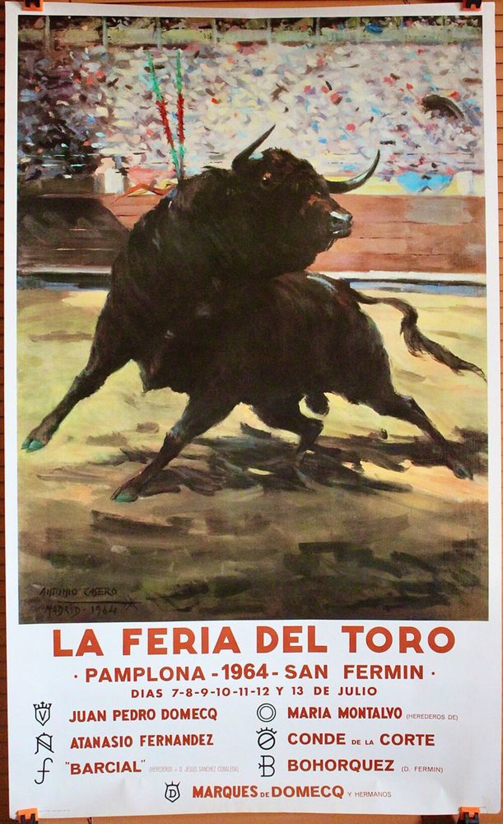 AFFICHES PAMPELUNE FERIA DEL TORO + SAN FERMIN 