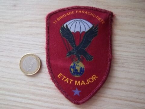 écusson parachutiste état major 1 étoile 11 éme brigade 5 Valognes (50)