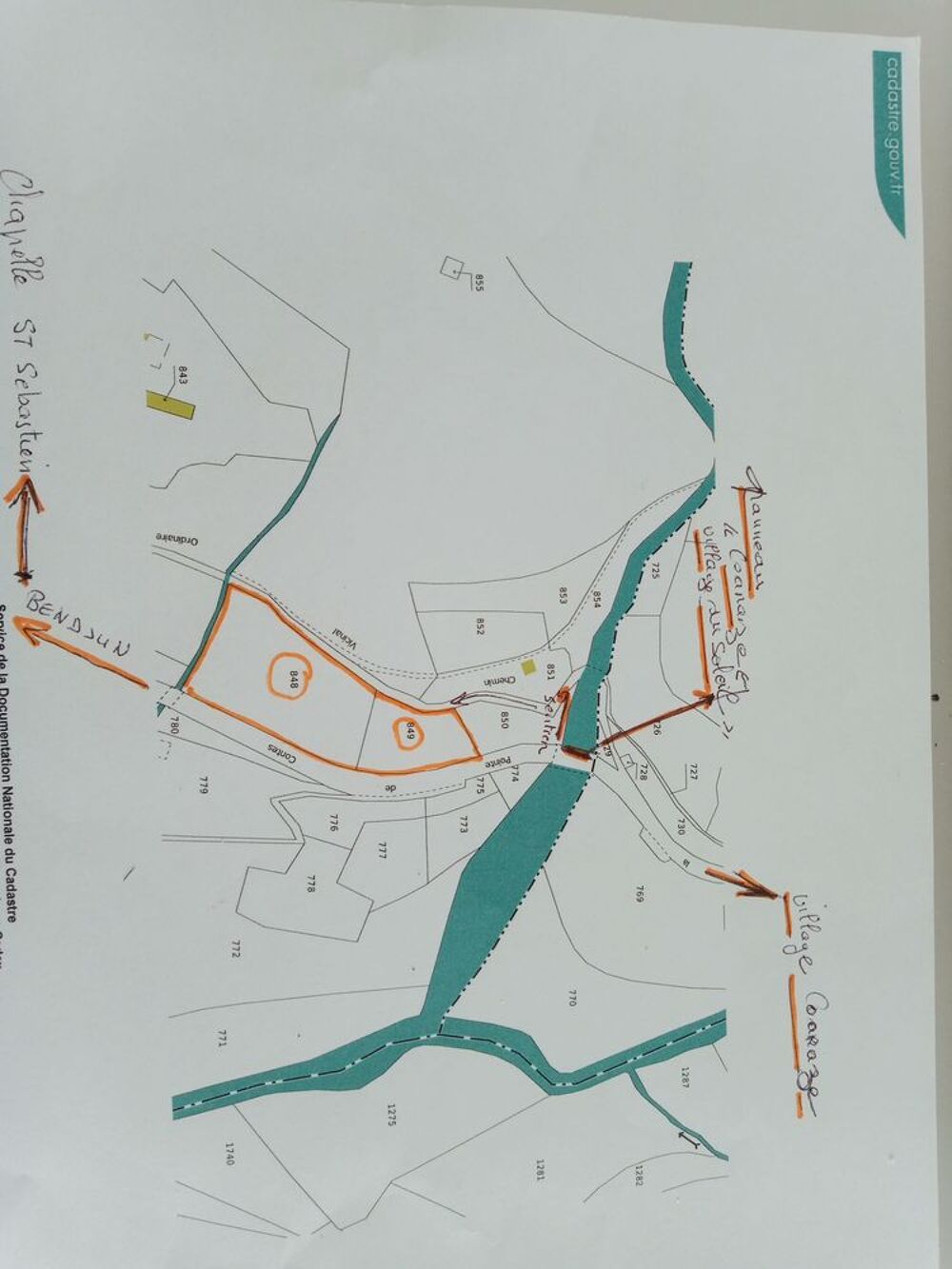 Vente Terrain COARAZE - 20km de NICE  -  terrain 2200m2  - Coaraze