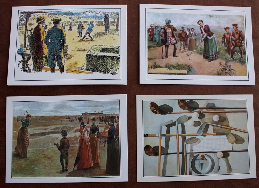 GOLF : CARTES VINTAGE . 