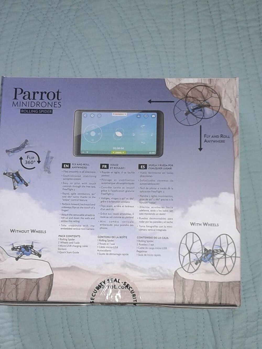 DRONE VOLANT PARROT ROLLING SPIDER BLEU NEUF EMBALLE Jeux / jouets