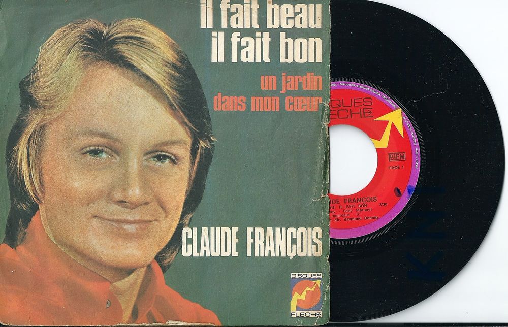 Vinyle 45 T Claude Fran&ccedil;ois 1971 CD et vinyles