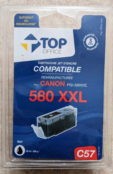 Cartouche encre compatible CANON : PGI580 XXL - TOP OFFICE - 5 Angres (62)