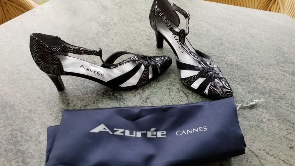 chaussures Noir et argent Chaussures