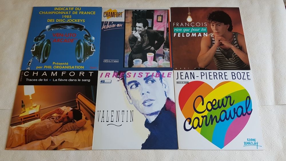 LES MAXI 45T PHOTO 12 CD et vinyles