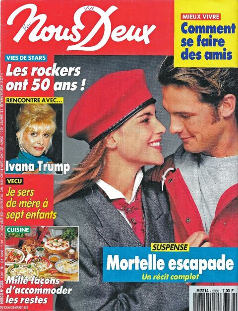 NOUS DEUX Magazine n2386 1993  AL PACINO  2 Castelnau-sur-Gupie (47)