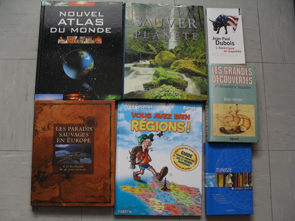 Gros lot 70 livres tous genres sport culture jeunesse g&eacute;o Livres et BD