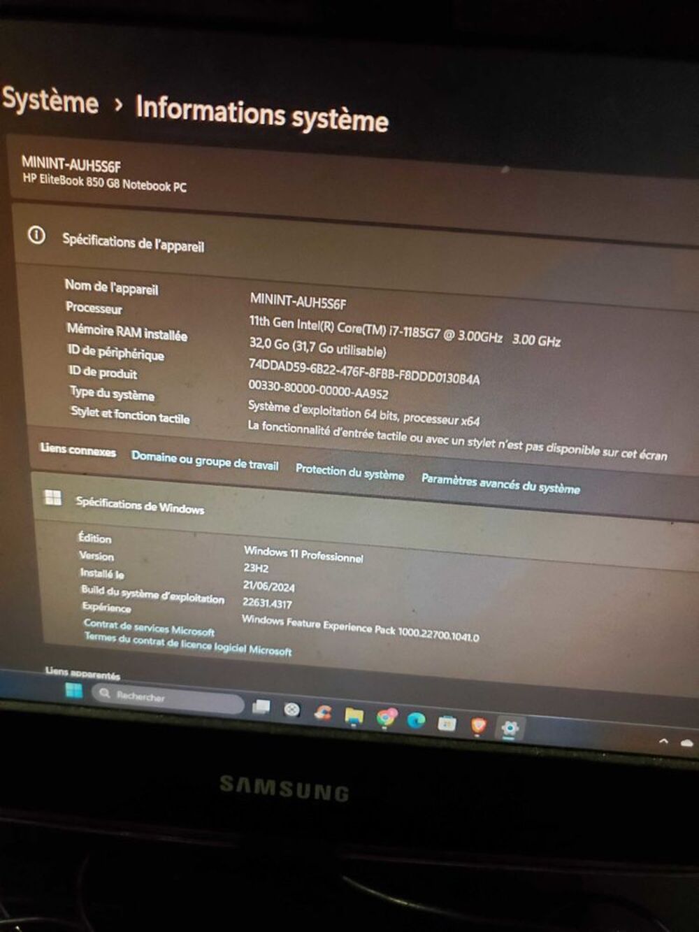 HP ELITEBOOK G8 Matériel informatique