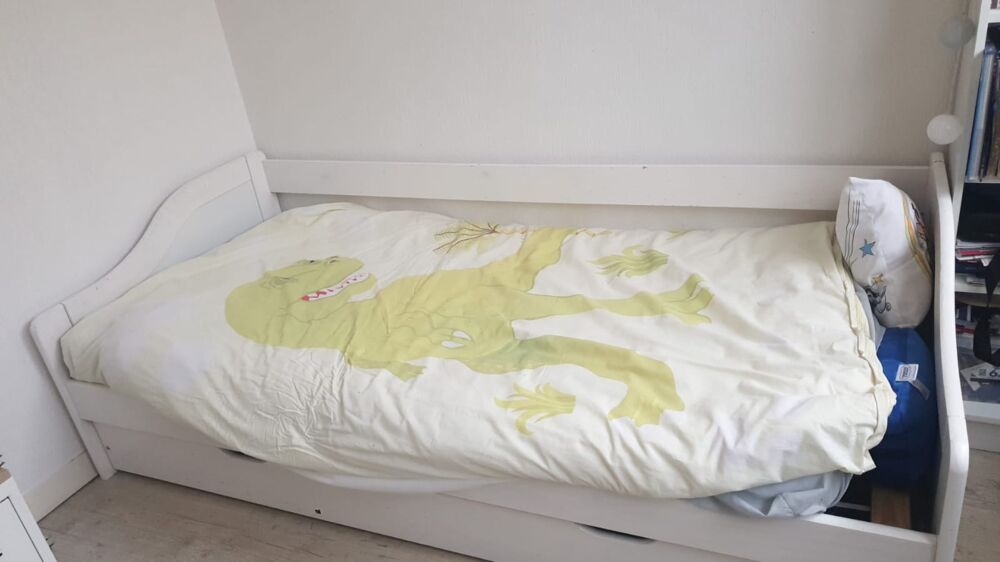 Lit gigogne enfant blanc 190 X 90 Meubles