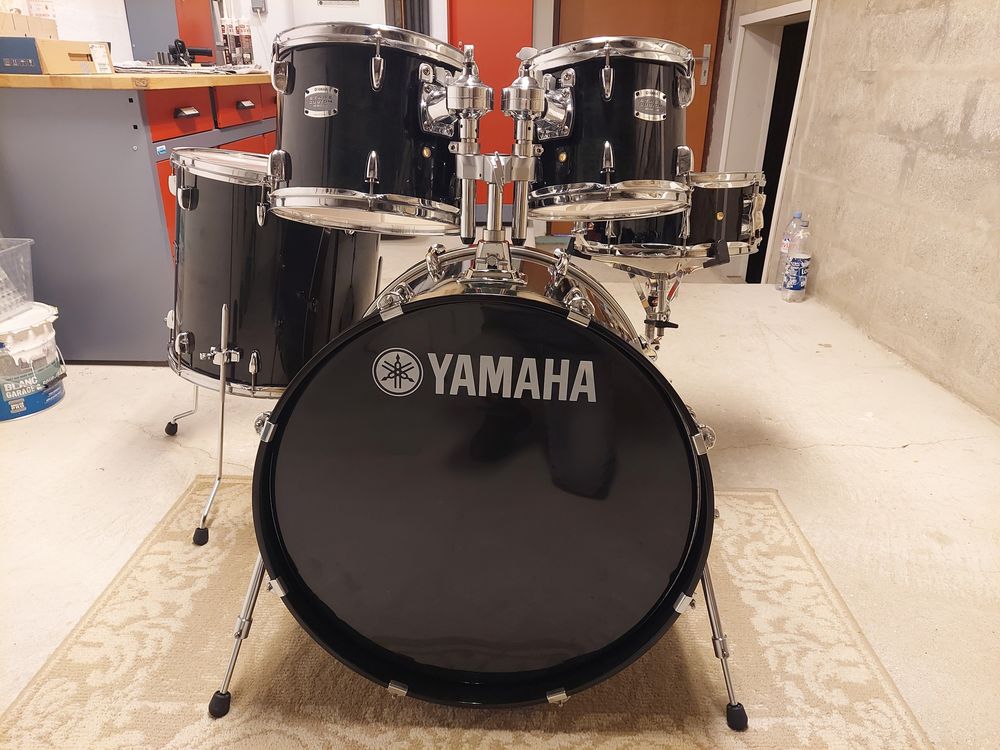 Batterie Yamaha Stage Custom Birch 22&quot; Raven Black Instruments de musique