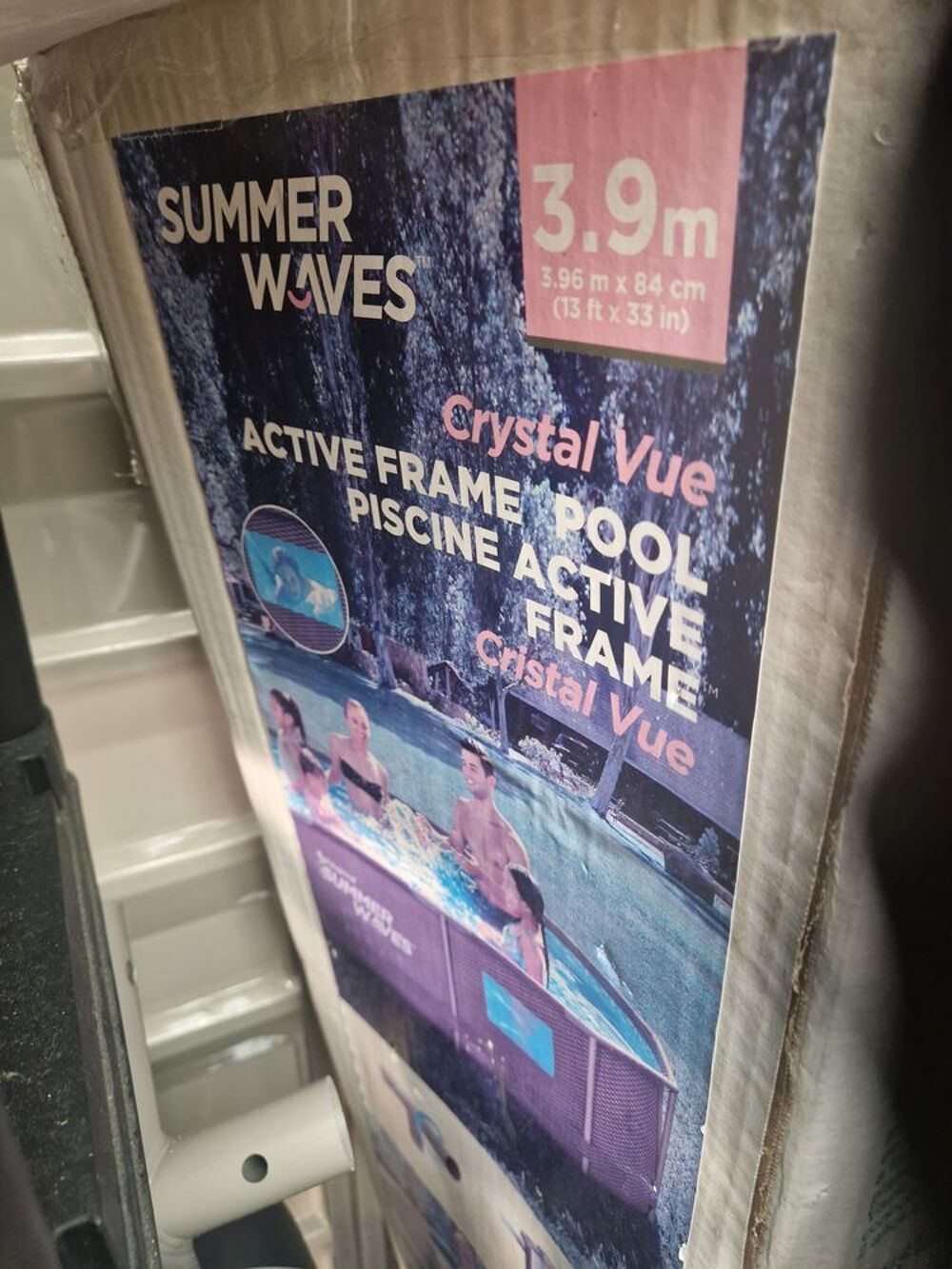 Bonjour
piscine Summer Waves 3.96 mX 84cm Jardin