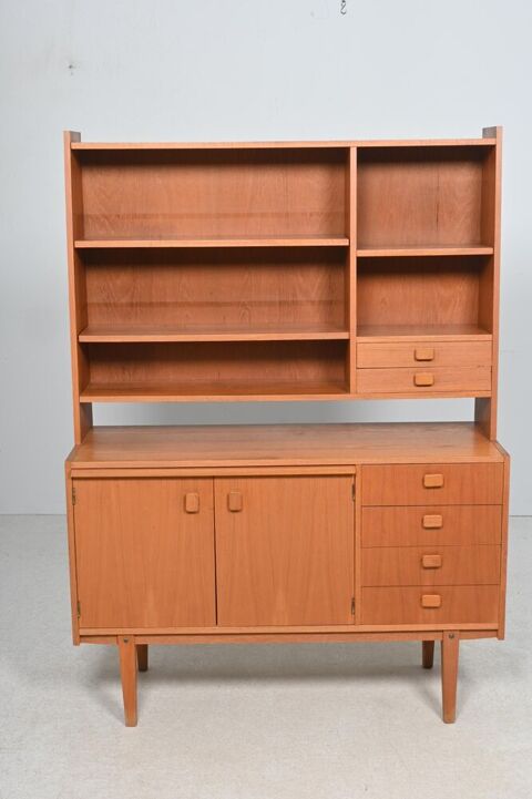 Bibliothèque modulable scandinave en teck 1000 Malataverne (26)