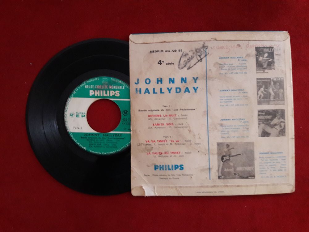 DISQUE 45T B.O FILM LES PARISIENNES N&deg; 432739 CD et vinyles