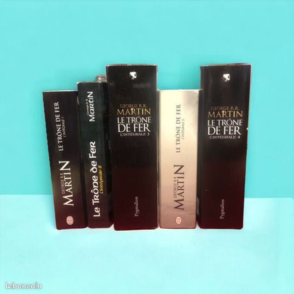 Lot de 5 livres , L e Tr&ocirc;ne de Fer Livres et BD