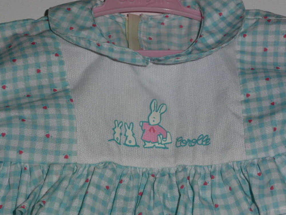 Pour poup&eacute;e b&eacute;b&eacute; ch&eacute;ri 52 cm barboteuse vichy vert Corolle Jeux / jouets