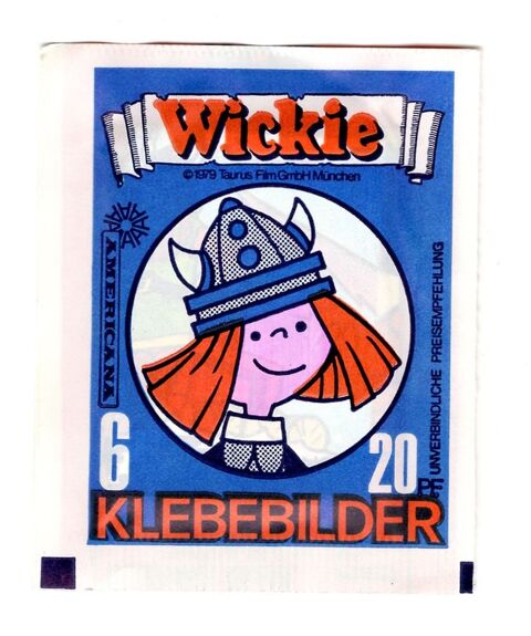 Pochette  Wickie  (Vic le viking) scellée - Americana - 1979 6 Argenteuil (95)
