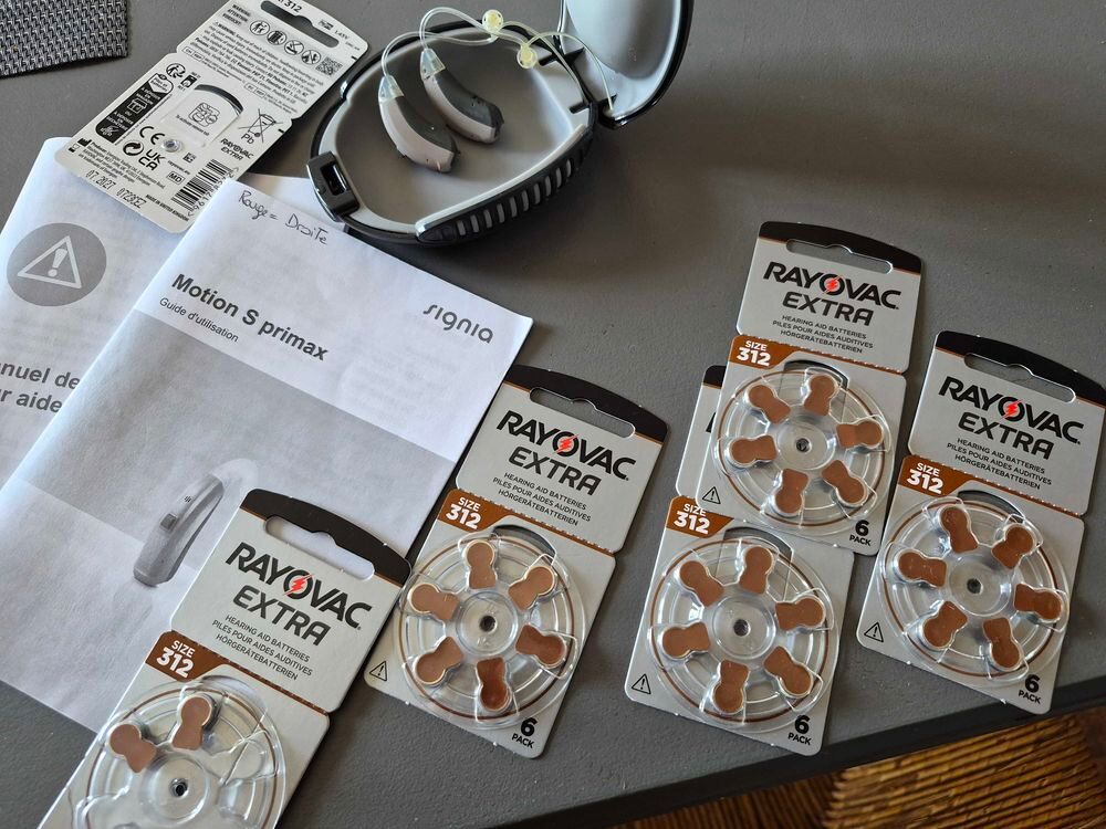 appareil auditifs signia et piles 312 Accessoires