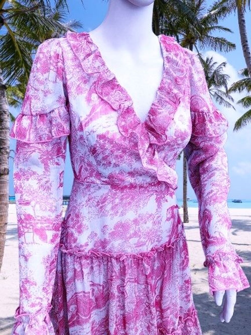NASTY GAL COLLECTION - ROBE BOH&Egrave;ME CHIC VOLANTS &amp; LA&Ccedil;AGES S Vtements