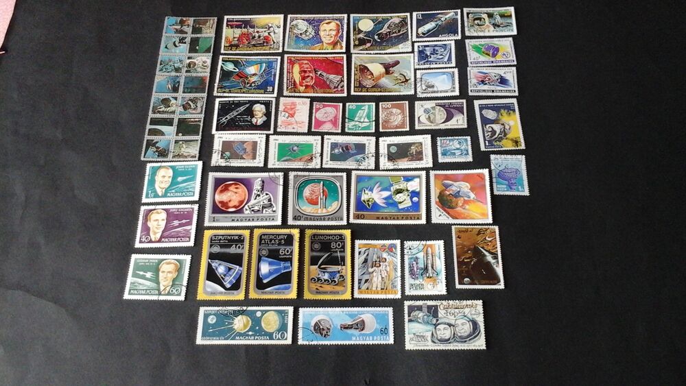 Timbres sur l'a&eacute;rospatiale 